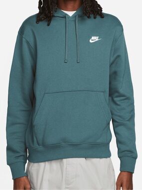 Nike Men's Teal Blue Grey Nike Hoodie